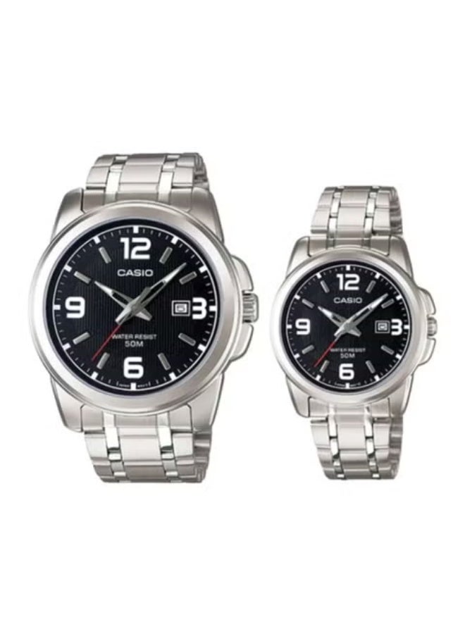 Casio His and Her Couple Analog, Dress Watch - MTP/LTP-1314D-1AV - Image 1